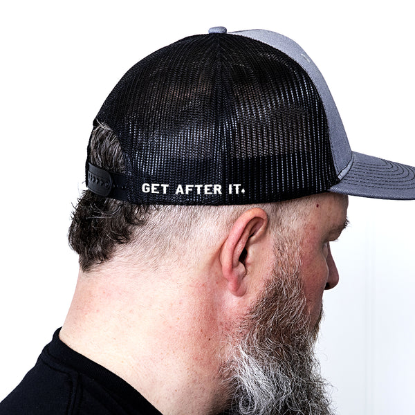 Snapback Hat Black and Gray